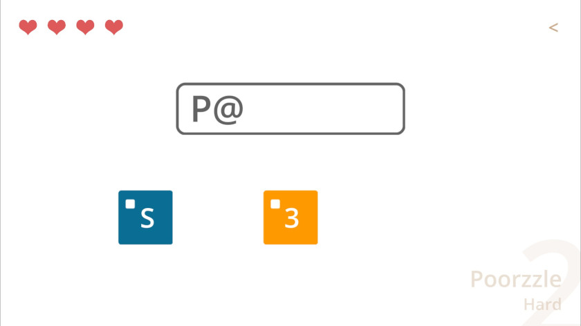 一个白色方框内写有“P@”，下方有两个彩色方块，一个是橙色的，里面有一个 3，另一个是蓝色的，里面有一个 s。